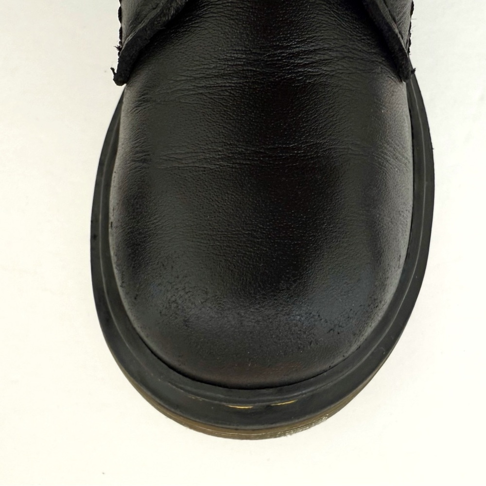 DR. MARTENS 1460 J KIDS BLACK LEATHER LACE UP ANKLE BOOTS - Picture 7 of 10